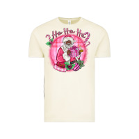 Vintage Arctic ho ho ho pink black santa christmas Vintage Tee - MaliasSmallBusiness