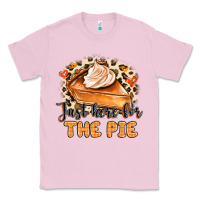 Bubblegum Pink Just Here For The Pie Classic Tee - MaliasSmallBusiness