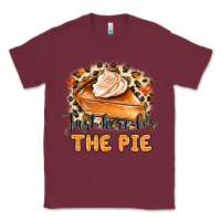 Burgundy Just Here For The Pie Classic Tee - MaliasSmallBusiness