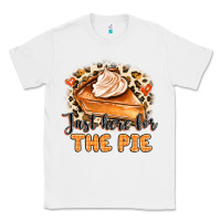 White Just Here For The Pie Classic Tee - MaliasSmallBusiness