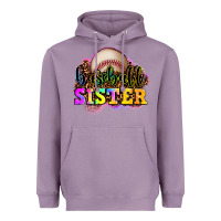 Lavender baseball sister Heavyweight Hoodie - OliviaCreatesArt