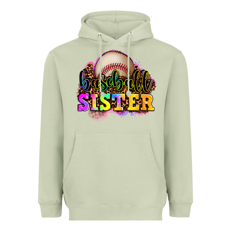 Baseball Sister Heavyweight Hoodie by OliviaCreatesArt | Teevron