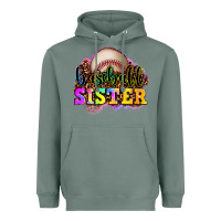 Sage baseball sister Heavyweight Hoodie - OliviaCreatesArt