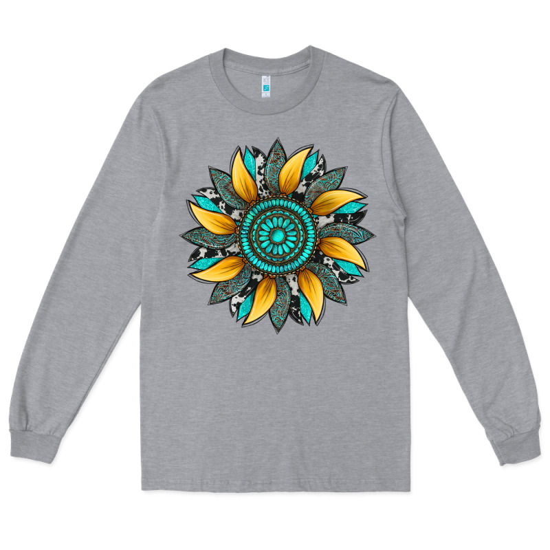 Sunflower Gemstone Leopard Long Sleeve Tee by Artiststas | Teevron