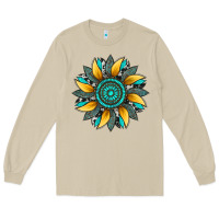 Mushroom sunflower gemstone leopard Long Sleeve Tee - Artiststas