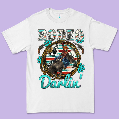 Rodeo Darling Premium Tee Designed By Barkaloodesign
