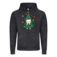 Christmas Tree Cat Vintage Hoodie | Teevron
