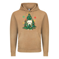 Vintage Camel christmas tree cat Vintage Hoodie - MaliasSmallBusiness