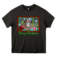 Asphalt merry christmas western bull skull Heavy Core Tee - AdoDesignShop
