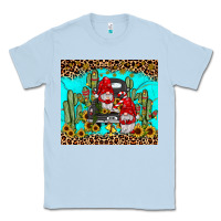 Dusty Blue truck gnome cactus Classic Tee - JahusDesignShop