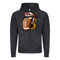 Vintage Black Football Tongue Vintage Hoodie - Jasminsmagicworld