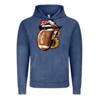 Vintage Denim Football Tongue Vintage Hoodie - Jasminsmagicworld