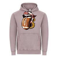 Football Tongue Vintage Hoodie | Teevron