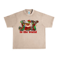 French Oak joy to the world christmas deer Urban Heavy Tee - MaliasSmallBusiness