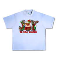 Grape Ice joy to the world christmas deer Urban Heavy Tee - MaliasSmallBusiness