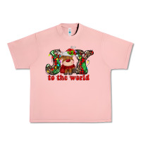 Salmon joy to the world christmas deer Urban Heavy Tee - MaliasSmallBusiness