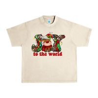 Sandshell joy to the world christmas deer Urban Heavy Tee - MaliasSmallBusiness