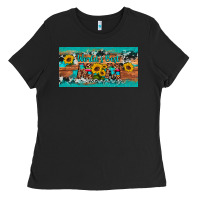 Black world's best mom sunflower license plate Ladies Tee - Artiststas