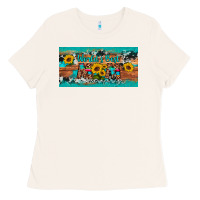 Bone world's best mom sunflower license plate Ladies Tee - Artiststas
