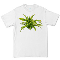 White Lemon Lime Dracaena Leaf Premium Tee - LillyAllenDesigns