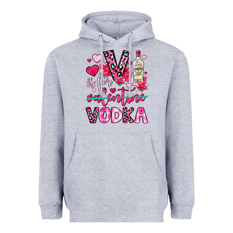 V Is For Vodka Heavyweight Hoodie by OliviaCreatesArt | Teevron