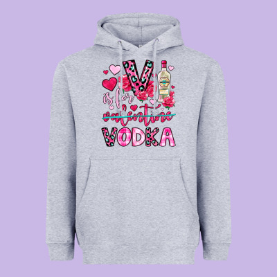 V Is For Vodka Heavyweight Hoodie Designed By Oliviacreatesart