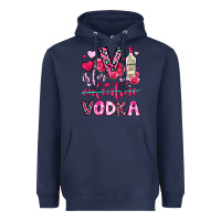 Navy v is for vodka Heavyweight Hoodie - OliviaCreatesArt