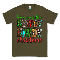 Army Green Have yourself a rowdy howdy Christmas Classic Tee - NancyCooperArtShop