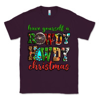 Plum Have yourself a rowdy howdy Christmas Classic Tee - NancyCooperArtShop