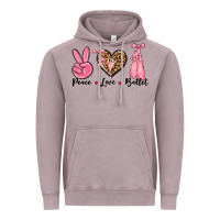 Peace Love Ballet Vintage Hoodie | Teevron