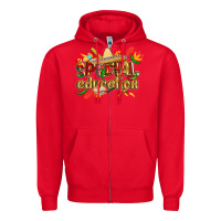 Red cinco de mayo special education Zipper Hoodie - CowGirlArtShop
