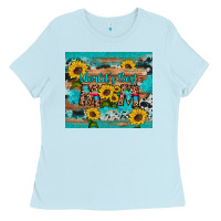 World's Best Mom Sunflower Leopard Cowhide Ladies Tee | Teevron