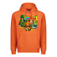 Carrot St. Patrick's Day gnomies with truck Premium Hoodie - HowdyJamesFarm
