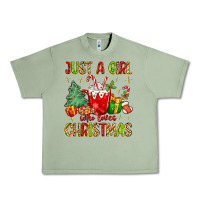 Oil Green just a girl who loves christmas Urban Heavy Tee - MaliasSmallBusiness