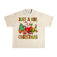 Sandshell just a girl who loves christmas Urban Heavy Tee - MaliasSmallBusiness