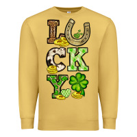 Antique Gold St. Patrick's Western lucky Premium Sweatshirt - OliviaCreatesArt