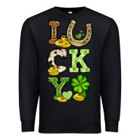 Black St. Patrick's Western lucky Premium Sweatshirt - OliviaCreatesArt
