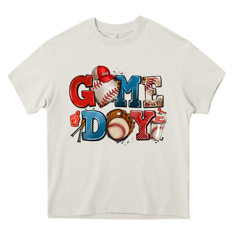 Game Day Baseball Heavy Core Tee by AdoDesignShop | Teevron