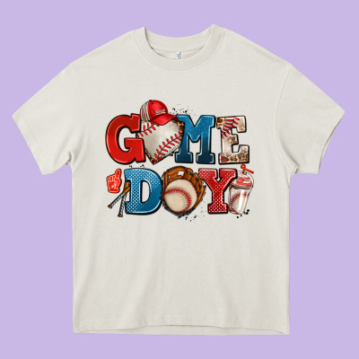 Game Day Baseball Heavy Core Tee Designed By Adodesignshop