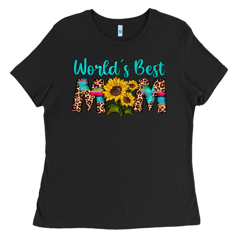 World's Best Mom Sunflower Ladies Tee by Artiststas | Teevron