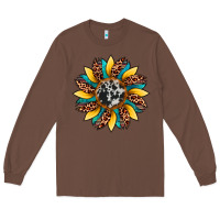 Chestnut sunflower cowhide leopard Long Sleeve Tee - Artiststas