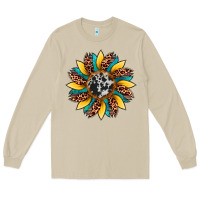 Mushroom sunflower cowhide leopard Long Sleeve Tee - Artiststas
