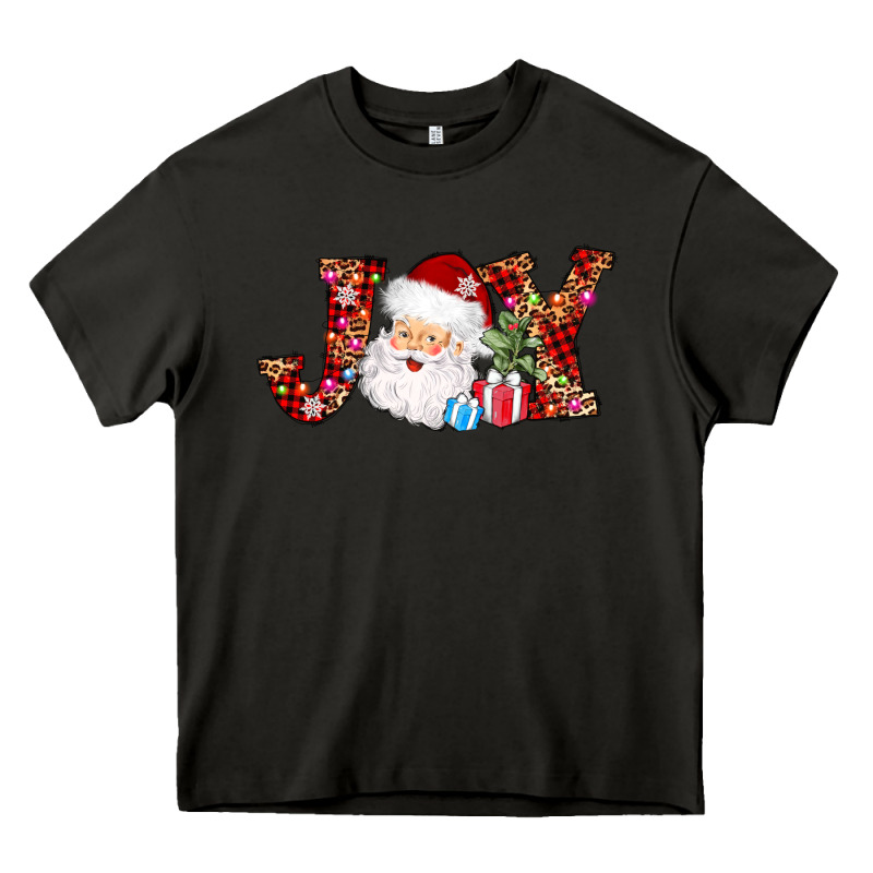 Joy Christmas Santa Heavy Core Tee by AdoDesignShop | Teevron
