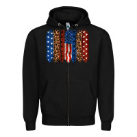 Black back to blue brushstroke Zipper Hoodie - CowGirlArtShop