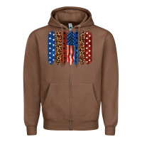 Back To Blue Brushstroke Zipper Hoodie | Teevron