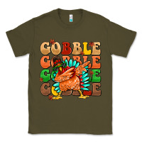 Army Green gobble gobble gobble gobble turkey Classic Tee - MaliasSmallBusiness