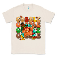 Natural gobble gobble gobble gobble turkey Classic Tee - MaliasSmallBusiness