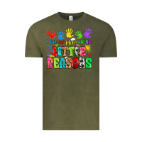 Vintage Olive I love my job for all the little reasons Vintage Tee - MaliasSmallBusiness