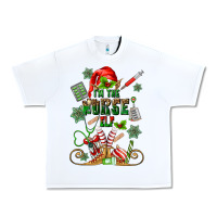 White im the nurse elf Urban Heavy Tee - MaliasSmallBusiness