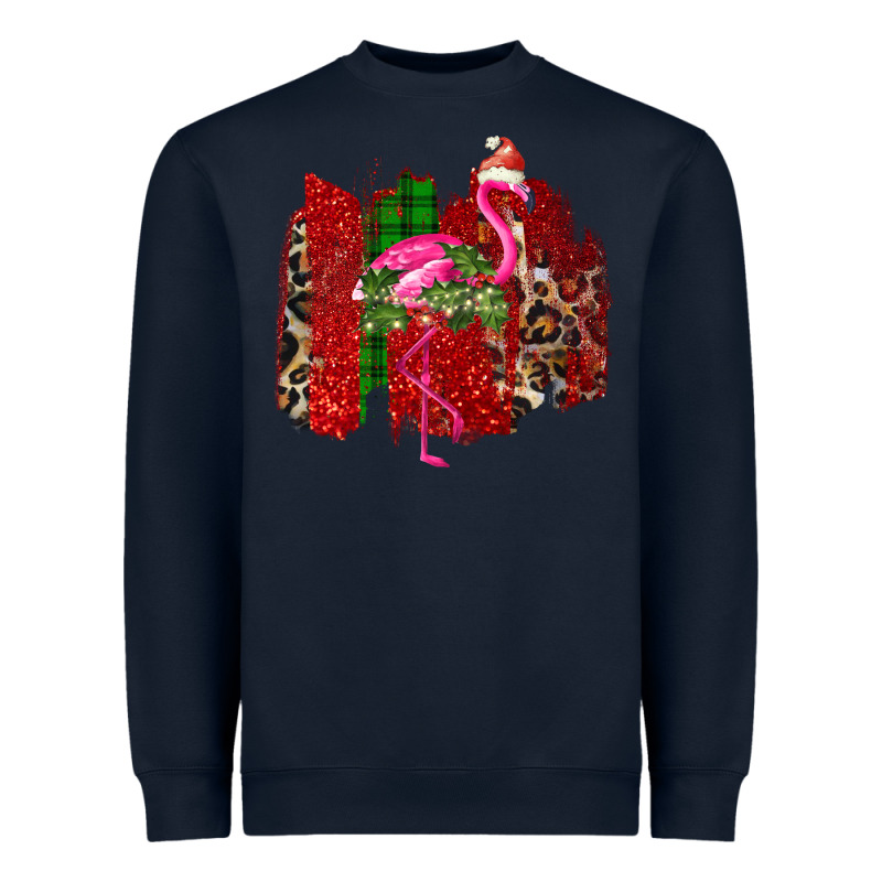 Christmas Flamingo Heavyweight Sweatshirt by Bettercallsaul | Teevron